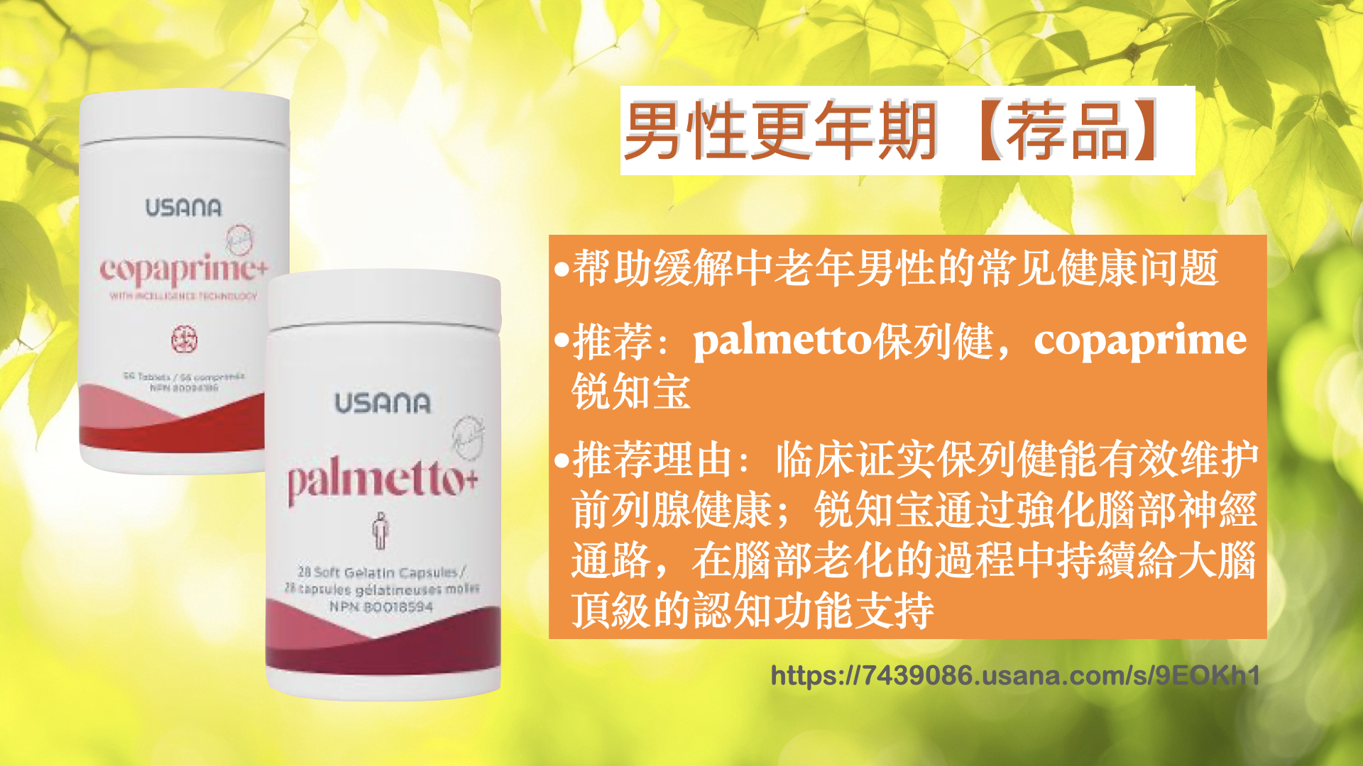 USANA-男性更年期组合